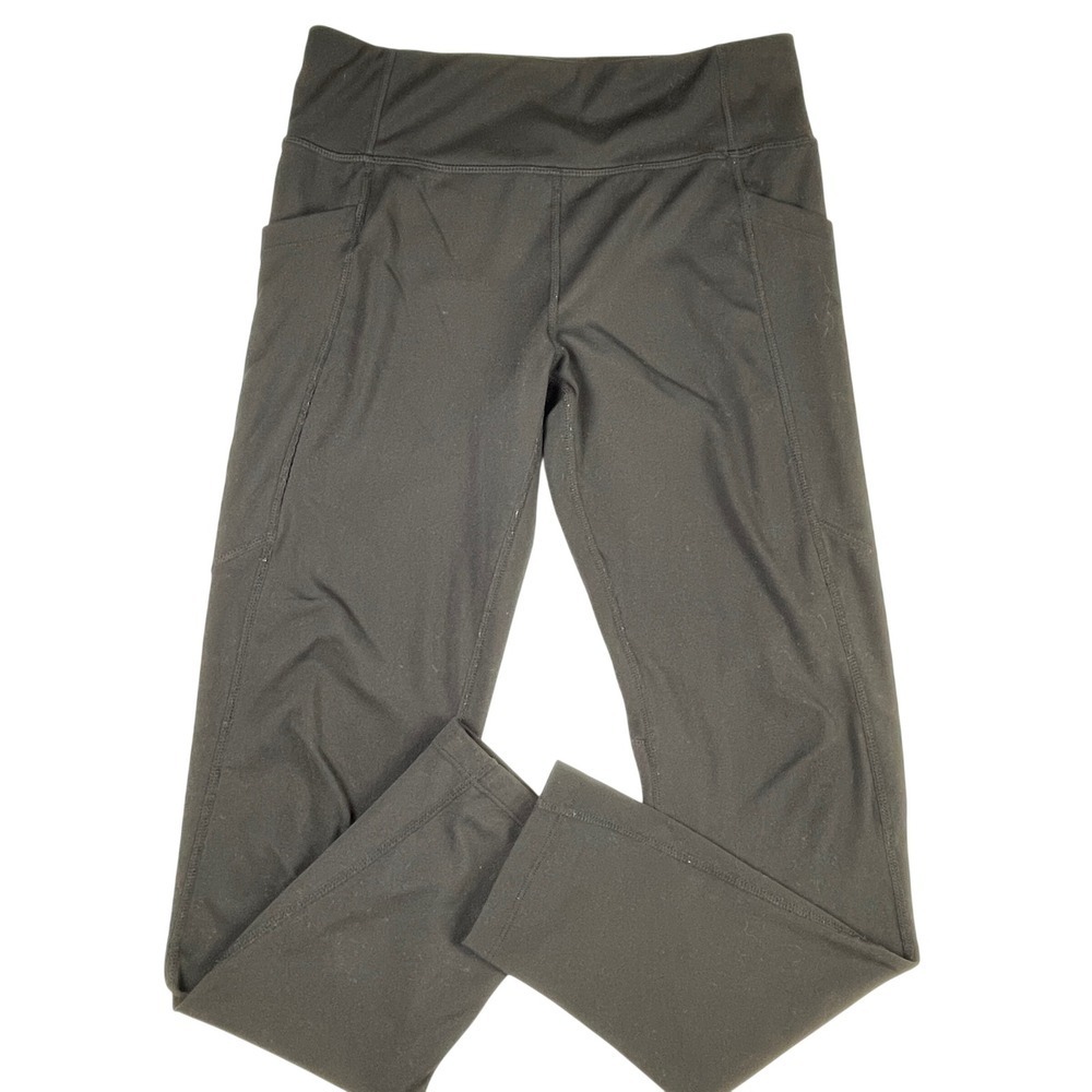 32 Degrees Kids L 14/16 Heat Leggings 4 Pack Black Gray Thermal Pockets - Picture 6 of 8